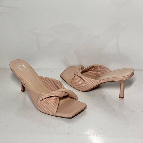 Journee Collection Greer Pleated Sandals - Picture 2 of 7